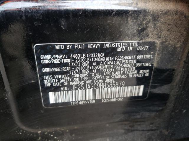 Photo 9 VIN: JF2SJAGC9HH585879 - SUBARU FORESTER 2 