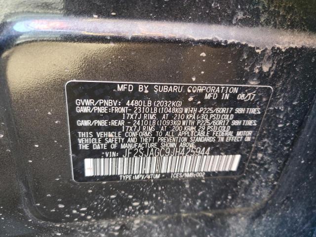 Photo 12 VIN: JF2SJAGC9JH425944 - SUBARU FORESTER 2 