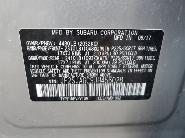 Photo 12 VIN: JF2SJAGC9JH456028 - SUBARU FORESTER 