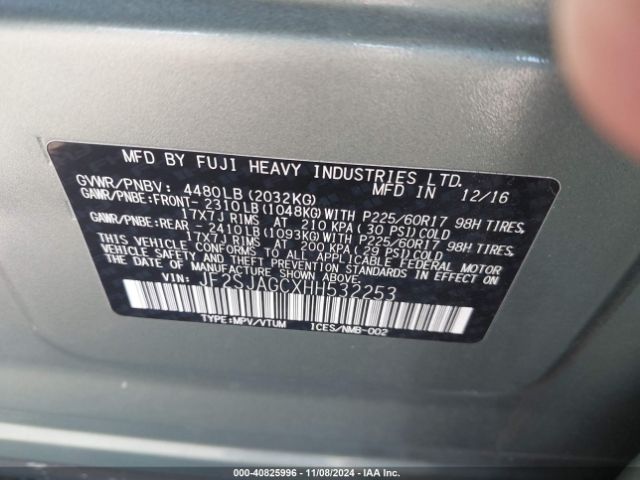 Photo 8 VIN: JF2SJAGCXHH532253 - SUBARU FORESTER 