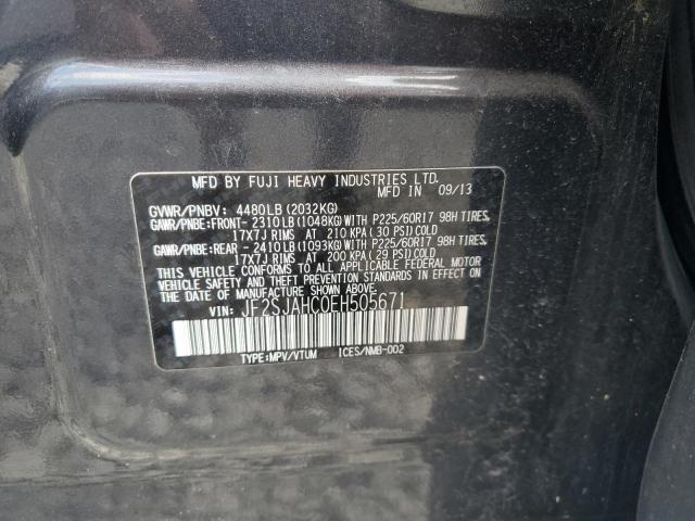 Photo 12 VIN: JF2SJAHC0EH505671 - SUBARU FORESTER 2 