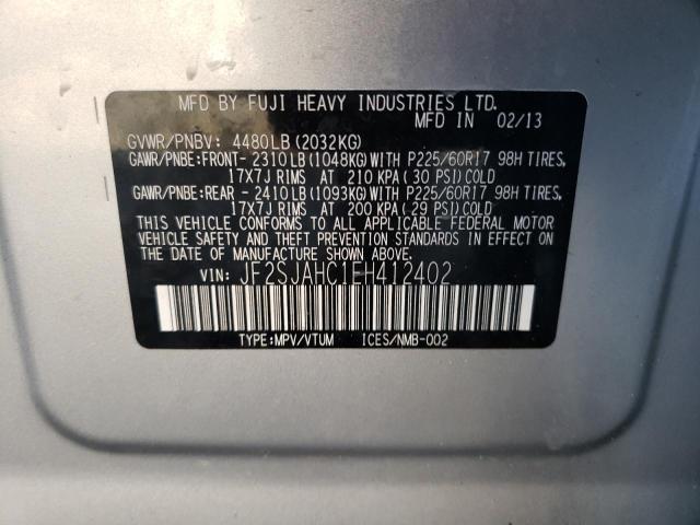 Photo 11 VIN: JF2SJAHC1EH412402 - SUBARU FORESTER 2 