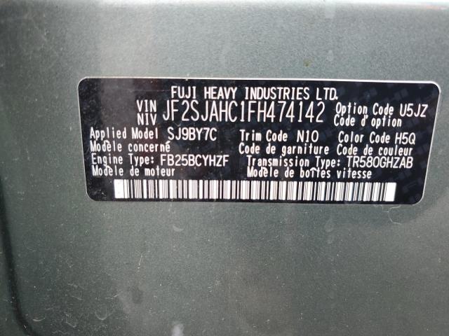 Photo 12 VIN: JF2SJAHC1FH474142 - SUBARU FORESTER 