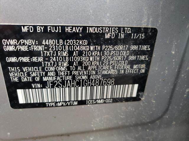 Photo 13 VIN: JF2SJAHC1GH487698 - SUBARU FORESTER 2 