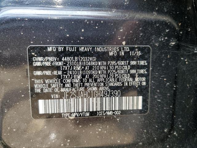 Photo 12 VIN: JF2SJAHC1GH497390 - SUBARU FORESTER 