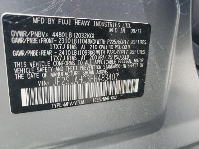 Photo 12 VIN: JF2SJAHC3EH483407 - SUBARU FORESTER 2 