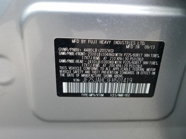 Photo 9 VIN: JF2SJAHC3EH501419 - SUBARU FORESTER 2 