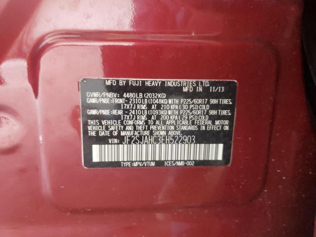 Photo 12 VIN: JF2SJAHC3EH522903 - SUBARU FORESTER 2 