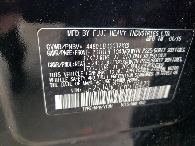 Photo 12 VIN: JF2SJAHC3FH578423 - SUBARU FORESTER 2 