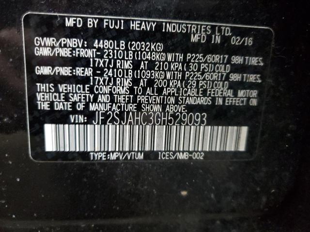 Photo 13 VIN: JF2SJAHC3GH529093 - SUBARU FORESTER 2 