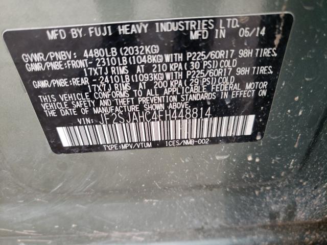 Photo 9 VIN: JF2SJAHC4FH448814 - SUBARU FORESTER 2 