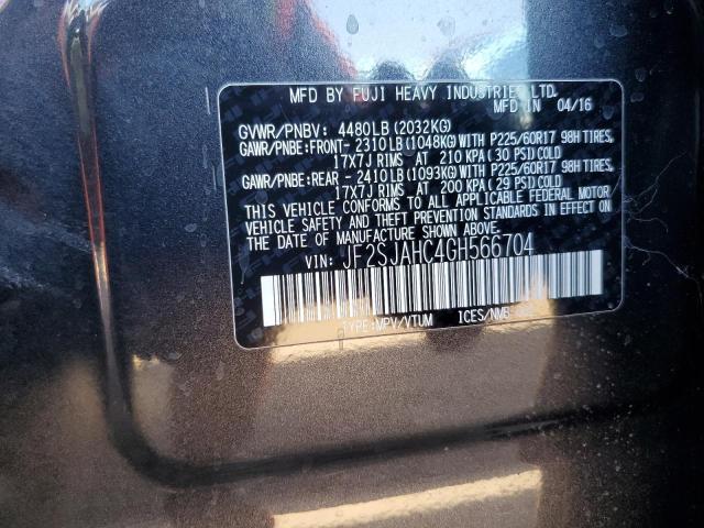 Photo 11 VIN: JF2SJAHC4GH566704 - SUBARU FORESTER 