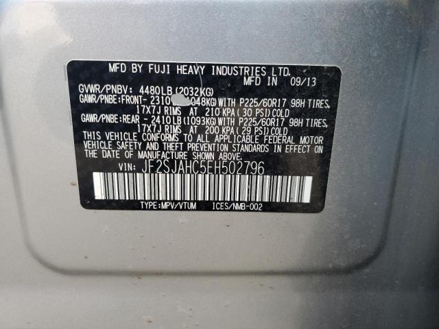 Photo 11 VIN: JF2SJAHC5EH502796 - SUBARU FORESTER 