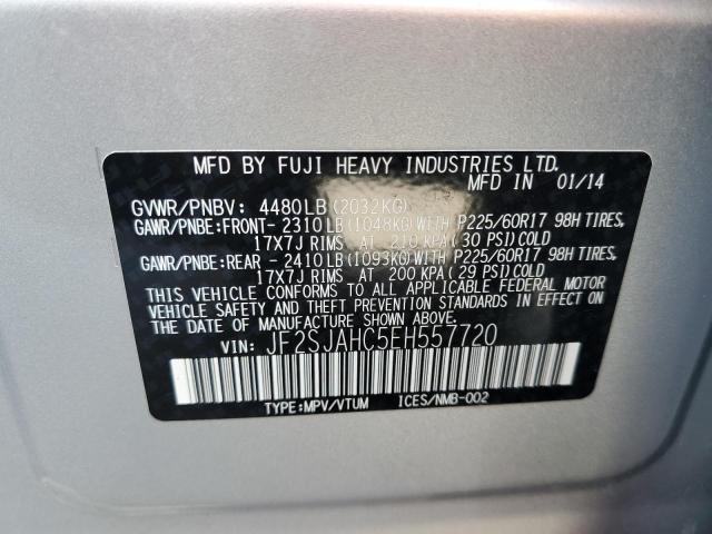 Photo 12 VIN: JF2SJAHC5EH557720 - SUBARU FORESTER 2 