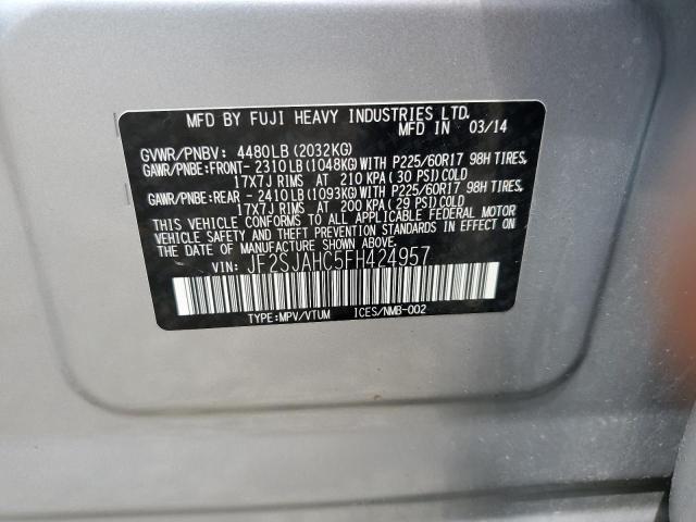 Photo 12 VIN: JF2SJAHC5FH424957 - SUBARU FORESTER 