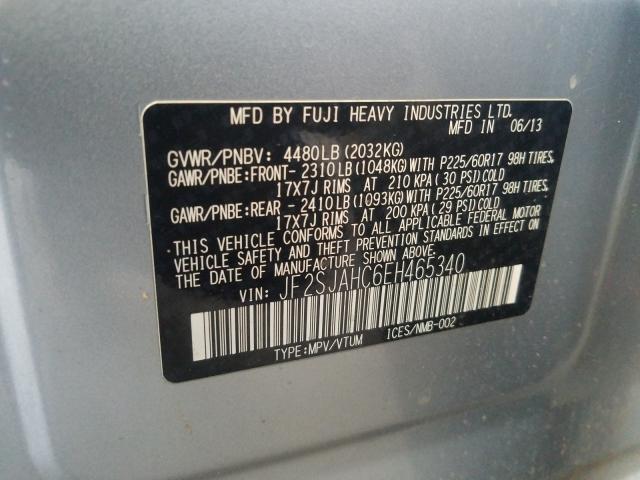 Photo 9 VIN: JF2SJAHC6EH465340 - SUBARU FORESTER 2 