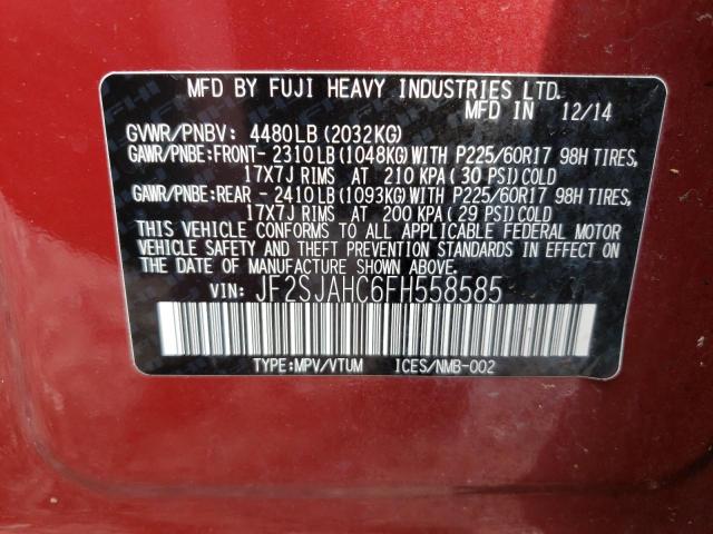 Photo 11 VIN: JF2SJAHC6FH558585 - SUBARU FORESTER 2 