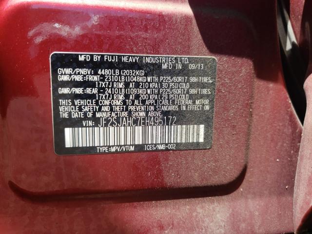 Photo 9 VIN: JF2SJAHC7EH495172 - SUBARU FORESTER 2 