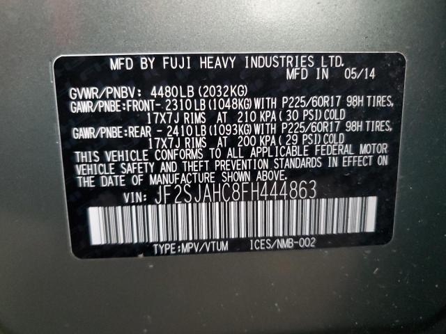 Photo 12 VIN: JF2SJAHC8FH444863 - SUBARU FORESTER 2 