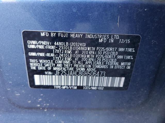 Photo 12 VIN: JF2SJAHC8GH506473 - SUBARU FORESTER 2 