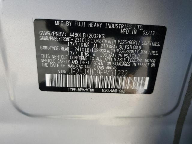 Photo 12 VIN: JF2SJAHC9EH431232 - SUBARU FORESTER 