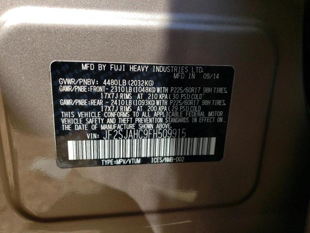 Photo 12 VIN: JF2SJAHC9FH509915 - SUBARU FORESTER 2 