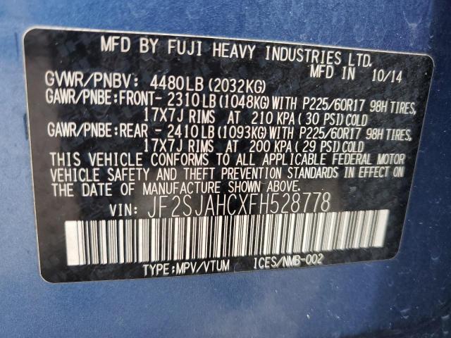 Photo 13 VIN: JF2SJAHCXFH528778 - SUBARU FORESTER 2 