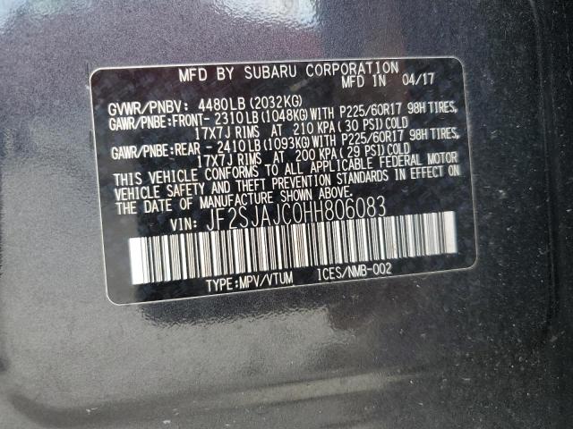 Photo 11 VIN: JF2SJAJC0HH806083 - SUBARU FORESTER 