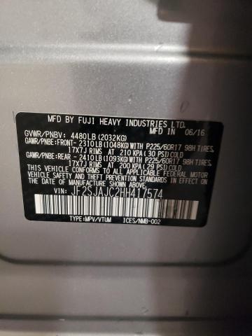 Photo 13 VIN: JF2SJAJC2HH417574 - SUBARU FORESTER 