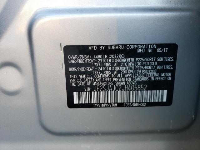 Photo 11 VIN: JF2SJAJC2JH405852 - SUBARU FORESTER 