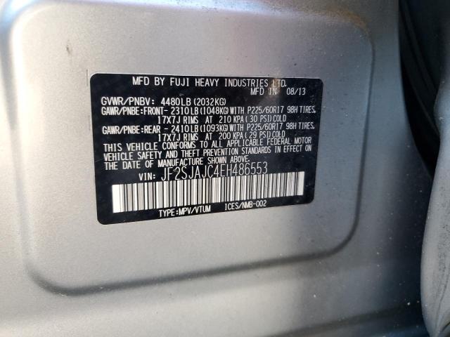 Photo 11 VIN: JF2SJAJC4EH486553 - SUBARU FORESTER 2 