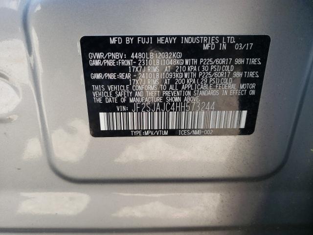 Photo 9 VIN: JF2SJAJC4HH573244 - SUBARU FORESTER 