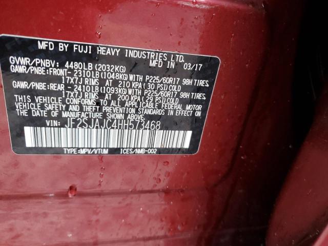 Photo 12 VIN: JF2SJAJC4HH573468 - SUBARU FORESTER 