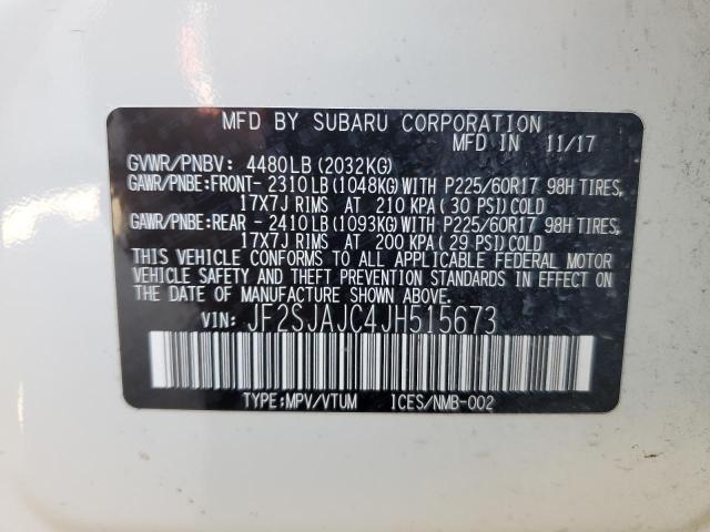 Photo 12 VIN: JF2SJAJC4JH515673 - SUBARU FORESTER 2 