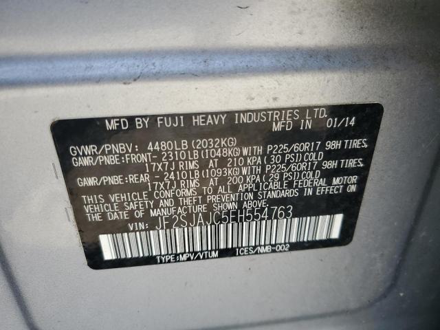 Photo 11 VIN: JF2SJAJC5EH554763 - SUBARU FORESTER 2 