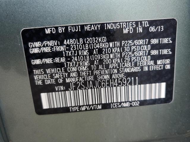 Photo 11 VIN: JF2SJAJC6EH459211 - SUBARU FORESTER 