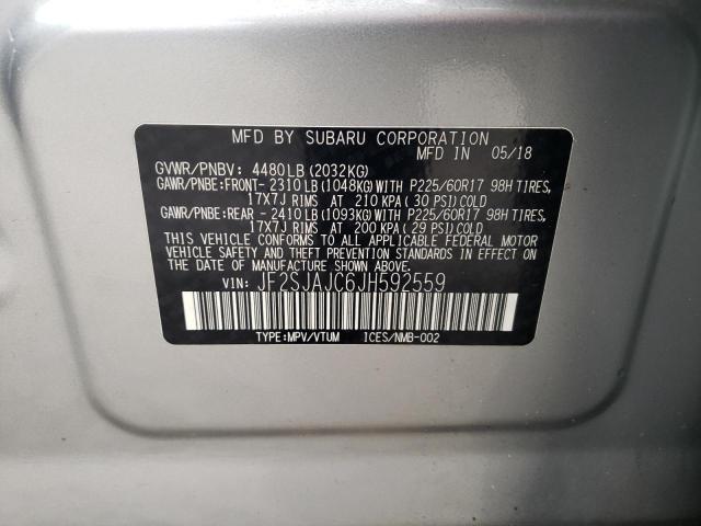 Photo 12 VIN: JF2SJAJC6JH592559 - SUBARU FORESTER 2 