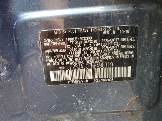 Photo 12 VIN: JF2SJAJC7HH496319 - SUBARU FORESTER 2 