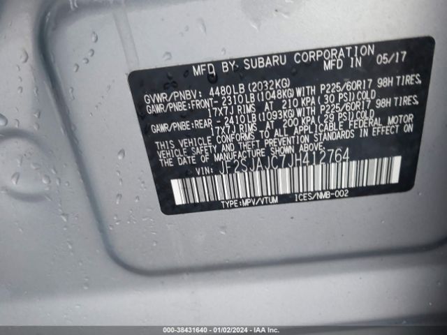 Photo 8 VIN: JF2SJAJC7JH412764 - SUBARU FORESTER 