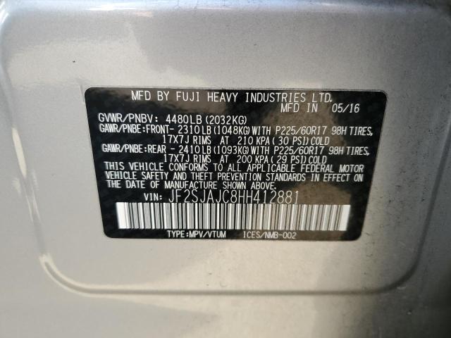 Photo 12 VIN: JF2SJAJC8HH412881 - SUBARU FORESTER 2 