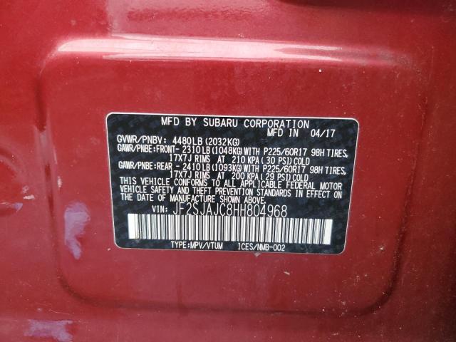 Photo 12 VIN: JF2SJAJC8HH804968 - SUBARU FORESTER 2 