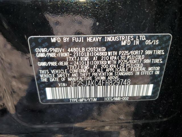 Photo 13 VIN: JF2SJAKC4FH829748 - SUBARU FORESTER 