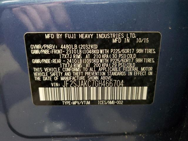 Photo 12 VIN: JF2SJAKC7GH466704 - SUBARU FORESTER 2 