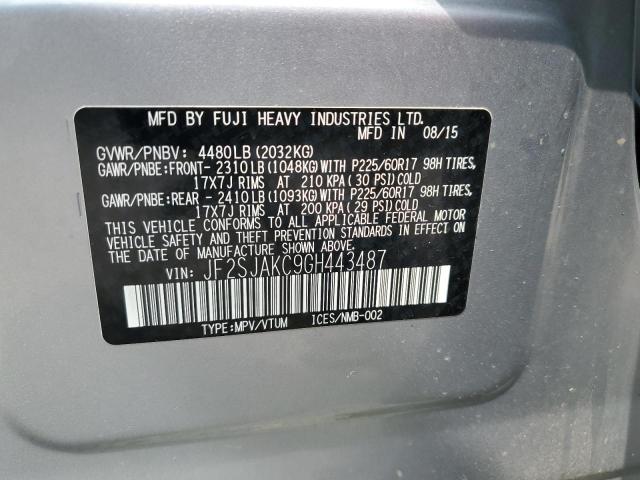 Photo 12 VIN: JF2SJAKC9GH443487 - SUBARU FORESTER 2 