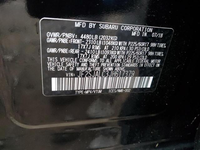 Photo 12 VIN: JF2SJALC3JH617379 - SUBARU FORESTER 