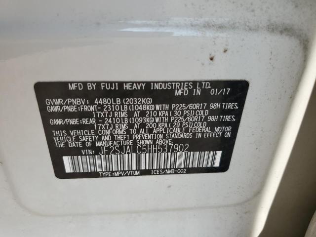 Photo 12 VIN: JF2SJALC5HH537902 - SUBARU FORESTER 2 