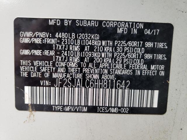 Photo 12 VIN: JF2SJALC6HH811642 - SUBARU FORESTER 