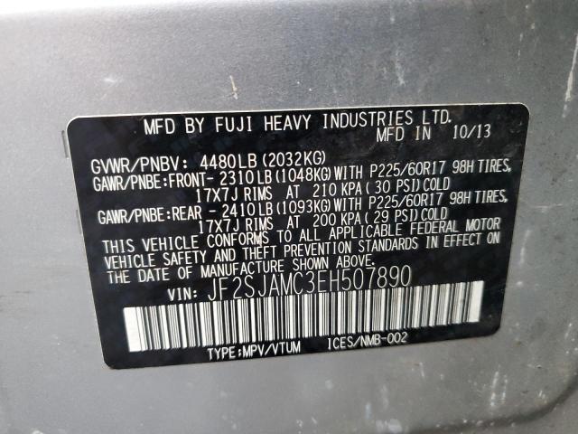 Photo 11 VIN: JF2SJAMC3EH507890 - SUBARU FORESTER 