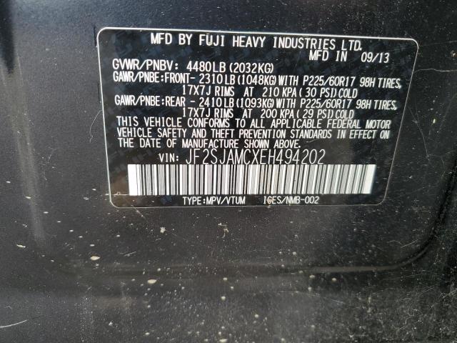 Photo 12 VIN: JF2SJAMCXEH494202 - SUBARU FORESTER 2 