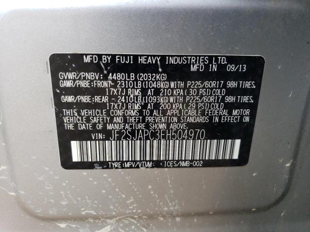 Photo 12 VIN: JF2SJAPC3EH504970 - SUBARU FORESTER 2 